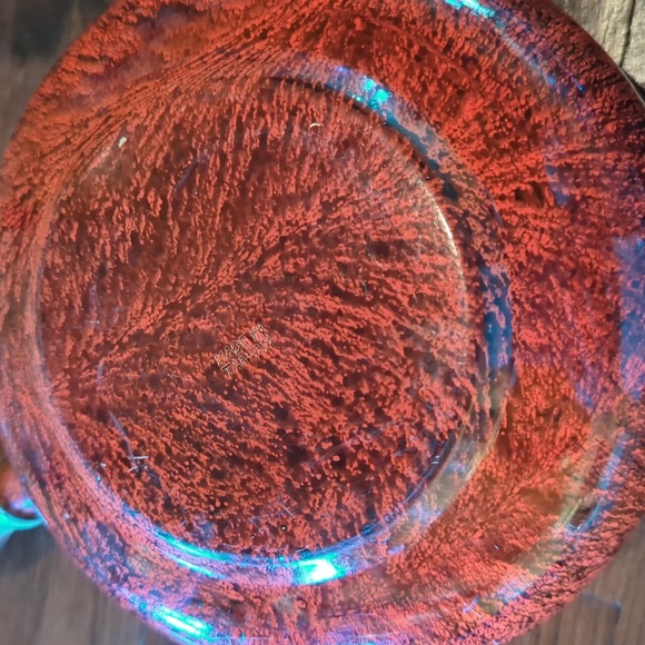 Unique & Vintage Red Enamel Fondue Pot - Picture 8 of 10